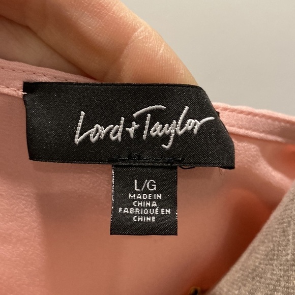 LORD & Taylor Pink Tank Top Large - Picture 12 of 12